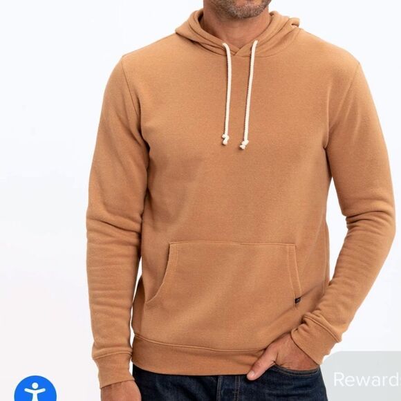 Threads 4 Throughts The Essential Long Sleeve Embroidery Hoodie Orange 14 Nwt - Picture 1 of 6